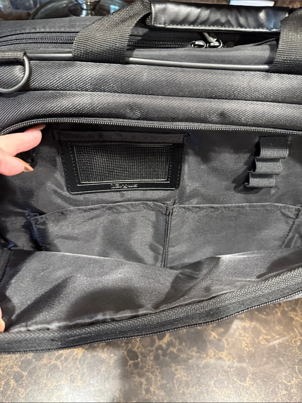 Targus 15.6” CityLite Briefcase for HP Black Business Laptop Front Organizer